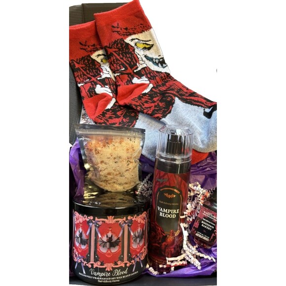 Bath & Body Works Vampire Blood Gift Box-Candle, Mist, Wallflower Bulb-Self Care - Picture 4 of 9